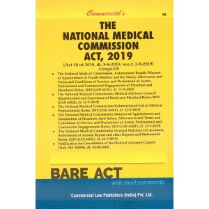 Commercial's The National Medical Commission Act, 2019 Bare Act